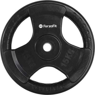 ForzaFit Halterschijf - Halter gewichten - 1x 15 kg - 30 mm - Rubber