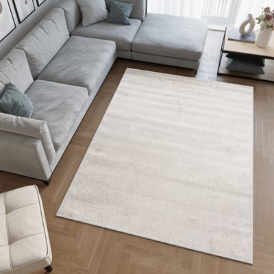 Tapiso Florida Vloerkleed Grijs Licht Laagpolig Woonkamer Tapijt Maat- 80x150