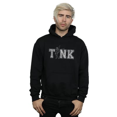 Disney Heren Tinker Bell Collegiate Tink Hoodie (Zwart)