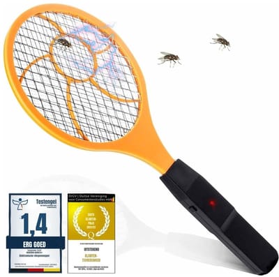 Aurixi® Elektrische vliegenmepper - Vliegenmepper - Vliegenmeppers - Geel - 44cm x 16cm x 3cm