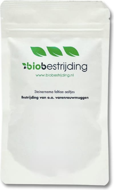 Biobestrijding - Rouwvliegjes bestrijden - 5 miljoen aaltjes - Voor 25 kamerplanten of 10 m²