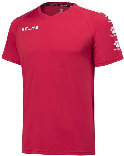 Kelme Lince T-shirt Met Korte Mouwen Rood 12 Years Kinderen