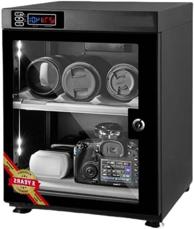 Elektronische droogkast 35L - digitale vochtigheidsregeling met LED-display voor cameralens en elektronica, ultrastille en energiezuinige beschermende opslag