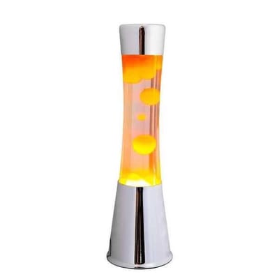 Fisura Lavalamp Chroom Oranje lava