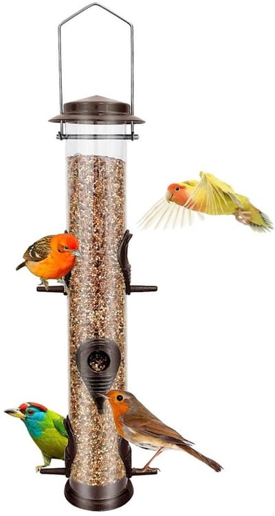 Allecto - Metalen vogelhuisje - Vogelvoeder - Weerbestendig