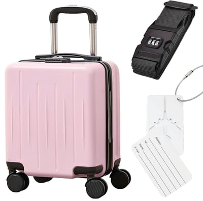 ADEL Handbagage Koffer 40x30x20 cm met Wielen – Cabin Bagage Underseater – Incl. Bagageband & Label – Waterafstotende Trolley voor Zorgeloos Reizen