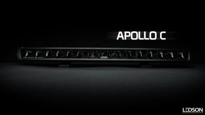 LED bar - Ledson - Apollo - 21.1 - 53.5cm - Smoke - curved - Driving Spot Combo
