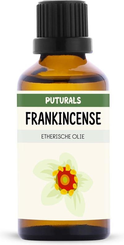 Puturals Frankincense Olie 100% Natuurlijk - 50ml - Puur en Vegan - Frankincense Etherische Olie voor Huid, Haar en Aromatherapie