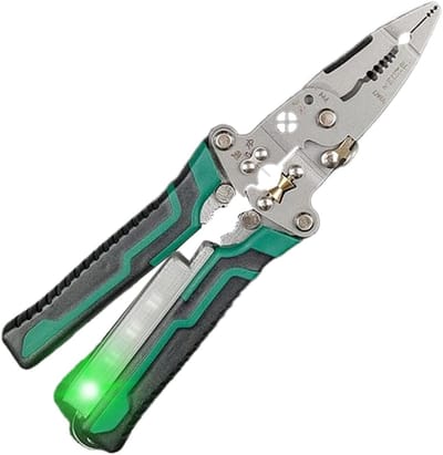 Draadstripper Tang - Kabelstripper Gereedschap - Precisie Ontmanteling - Inductiedetectie Veiligheid - 21.5 cm Lengte - Zwart