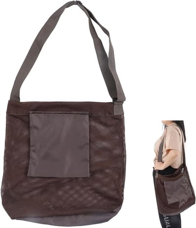 Paddenstoelen Plukzak - Oogsttas Fruit - Buiten Verzamelen - Opvouwbaar Ademend Mesh - 42x45cm - Kaki