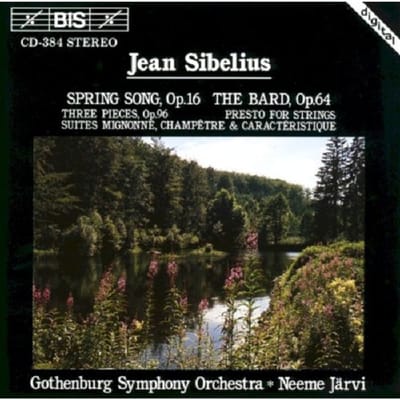 Gothenburg Symphony Orchestra, Neeme Järvi - Sibilius: Spring Song Opus 16 | The Bard Op.64 (CD)