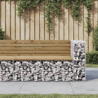 Tuinbank - Buitenbank Terrasbank - Ontspannen in de tuin - Geïmpregneerd hout - 122 cm - Houtkleur