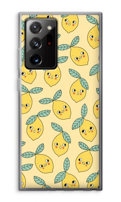 Case Company® - Hoesje geschikt voor Samsung Galaxy Note 20 Ultra / Note 20 Ultra 5G hoesje - Citroenen - Soft Cover Telefoonhoesje - Bescherming aan alle Kanten en Schermrand