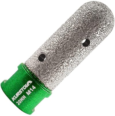 Diamant Vinger Frezen Bit voor Porselein, Keramiek, Graniet en Marmer - 20mm Diameter