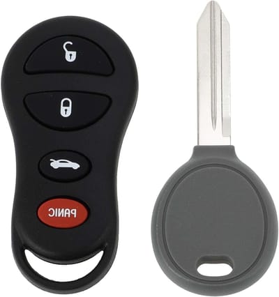 Keyless Entry Afstandsbediening Fob met Ontsteking Sleutel voor Dodge Liberty, Stratus, Sebring en Concorde 2001-2006 - Vervangende Sleutel en Auto Accessoire