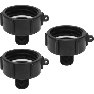 3 Stuks IBC Tank Connector G34 Schroefdraad ABS Kunststof Afvoer Adapter Vervangingsklep FittingenS60 MAAR