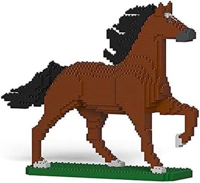 Bouwstenen Sculptuur - Dierenmodel - Huis Decoratie - Gepatenteerd Stuwsysteem - 1290+ Onderdelen - Meerdere Kleuren