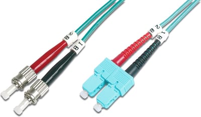 Digitus DK-2512-01/3 1m ST/BFOC SC Blauw Glasvezel kabel