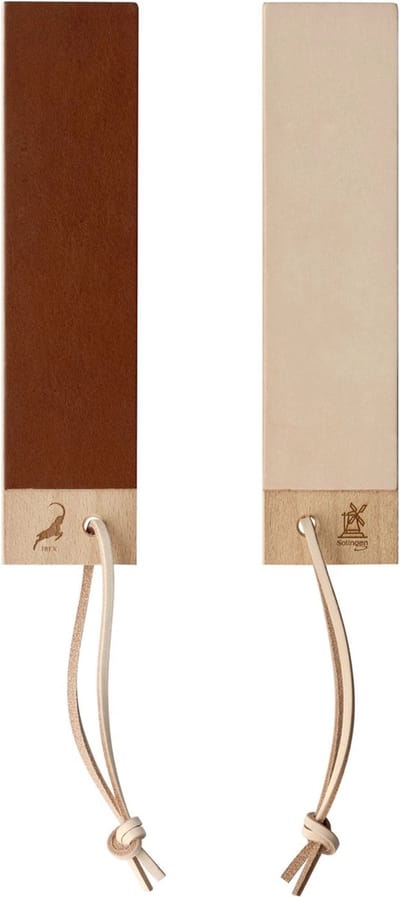Robert Herder IBEX Pocket Strop Paddle – Leer – Fijn 10 micron en Ruw 20 micron – 185x45x10 mm