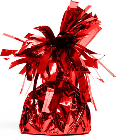 12x Ballon gewichtje Rood 170 gram - Ballongewicht Gewicht Ballonnen Feest Accesoires Thema Party Tafeldecoratie Tafel Decoratie