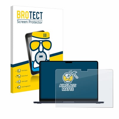 BROTECT - Screenprotector voor Apple MacBook Air 13" M3 2024 / M2 2022 - Folie Beschermfolie Beschermglas matte