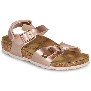 BIRKENSTOCK  Platte sandalen Rio AS Kids BF Electric Metallic Copper