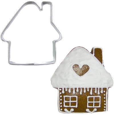 BrandNewCake Uitsteekvorm Huis RVS 5cm
