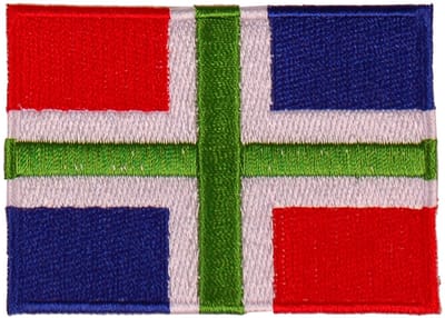 Strijkapplicatie/Patch - Vlag Groningen - 8x6cm