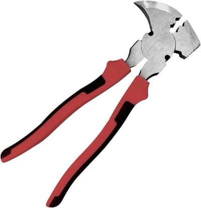 Zware Tang - Gereedschap Tang - Hekken Bouwen - Versterkte Kaak - 28 cm - Rood