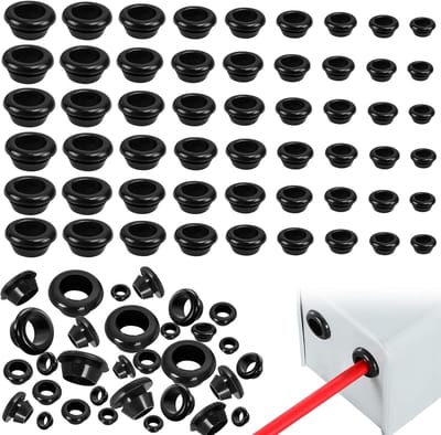 Waterdichte rubberen kabelgoot met rubberen afdichting en pluggen voor kabelbescherming, 9 maten van 3 mm tot 14 mm