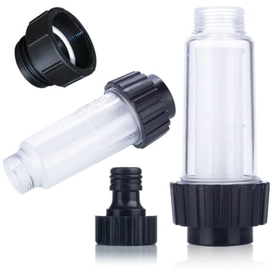 Rosfix Waterfilter Vervanging - Hoog Debiet - 3/4'' Schroefdraad Kunststof - Geschikt voor Kärcher