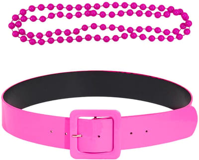 Dailygoods- Sieraden Set - Parelketting - Brede Riem - Duurzaam Kunststof - Lichtgewicht - Modieus Design - Modeaccessoires