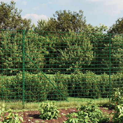 vidaXL - Draadgaashek - 2x25 - m - gegalvaniseerd - staal - groen