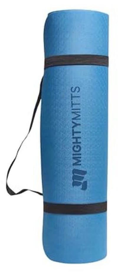 Extra dikke TPE yogamat 183 x 61 x 0,8 cm - Antislip mat voor yoga, pilates en thuisfitness met draagtas