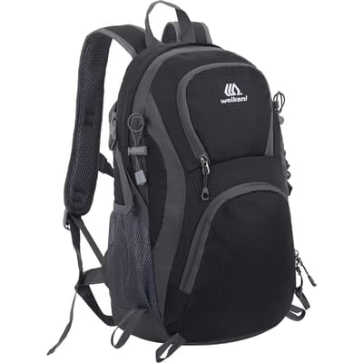 Outdoor Fiets- en Wandelrugzak Waterbestendige Reisrugzak 20L Bergsportrugzak zwart