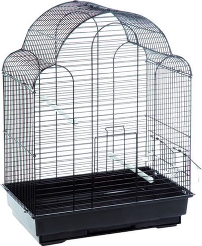 Flamingo parkietenkooi bali zwart - 42cm L x 30cm B x 57.5cm H