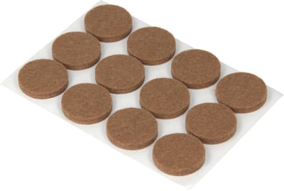 Metaltex - 6 Sets Zelfklevende Viltjes - 72 Stuks - Vloerbeschermers voor Stoelpoten - Ø 22 mm