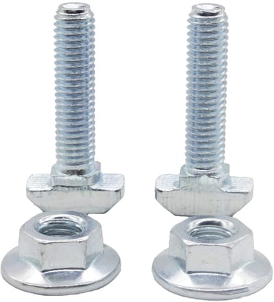 Dailygoods- Hamerschroeven 10 stuks - M8x30 mm - Staal 8.8 - Verzinkt - Regelschroefdraad - Rechtsgedraaid - Schroeven