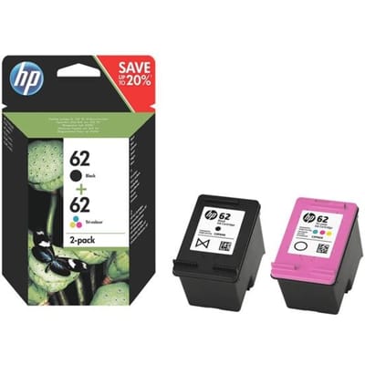 HP Inktcartridge 62 Origineel Combipack Zwart, Cyaan, Magenta, Geel N9J71AE Inkt
