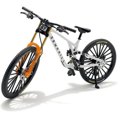 1:8 Schaal Legering Mountainbike Miniatuur Model Dubbele Schokdempers Verwijderbare Bureau Decoratie Cadeau Voor Fietsliefhebbers black