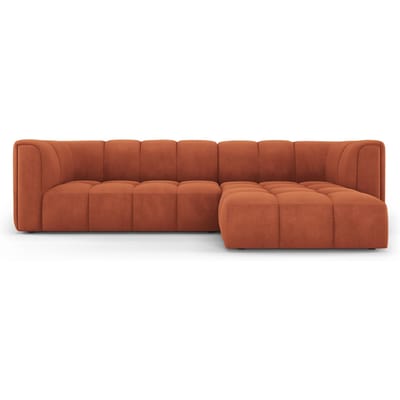 Hoekbank Francesca chenille rechts 3-zits | Milo Casa