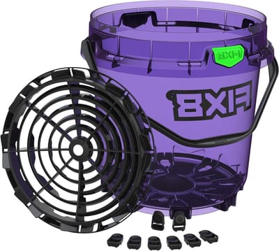 Wasemmer Set - Reinigingskit - Krasvrij Wassen - Geavanceerd Grit Guard Systeem - 44 Gallon - Zwart