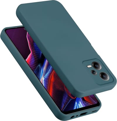 Cadorabo Hoesje geschikt voor Xiaomi Poco X5 5G in LIQUID GROEN - Beschermhoes gemaakt van flexibel TPU silicone Case Cover