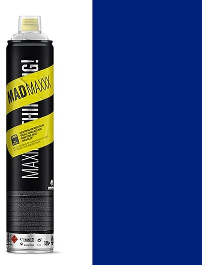 MTN MADMAXXX Donkerviolet 750ml Spuitverf - Hoge druk met mannelijk ventiel en extra brede lijnen