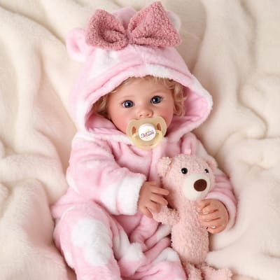Reborn Pop - Levensgetrouwe Baby - Kinderspel - Handgetekend Haar - 29 Inch - Roze