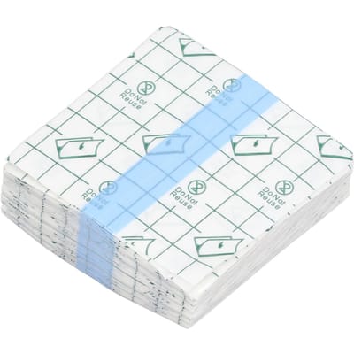 100 stuks Wegwerp Make-up Handpalet Waterdicht Zelfklevend Foundation Mengpalet 8 X 8cm white