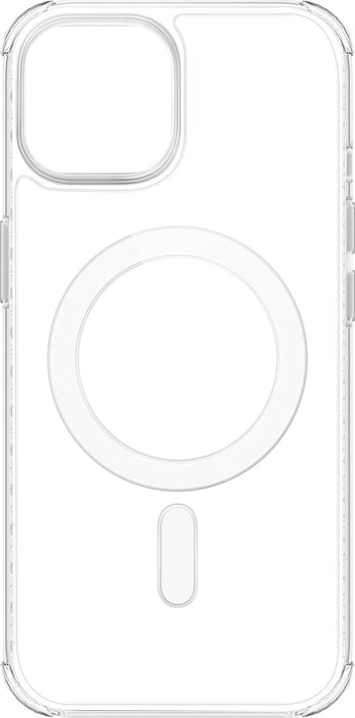 Force Case, MagSafe-compatibele AIR-versterkte hoes Geschikt voor Apple iPhone 15 Plus, Transparant