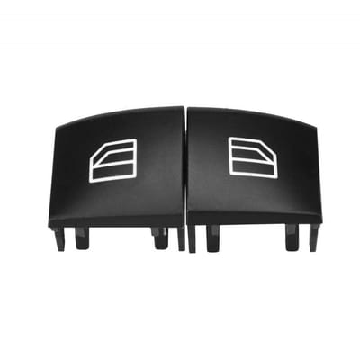 SnelShoppen - 2 Stuks Auto Elektrische Raam Master Beschermingsschakelaar Deksel Geschikt voor Mercedes-Benz ML GL R Klasse 2005-2012 - Hoogwaardig AB