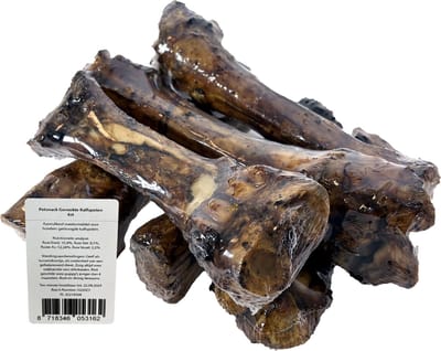 Petsnack Kauwsnack - Gerookte Kalfspoten 6 Stuks - Natuurlijke Hondenkluif, Gebitsverzorging, Aanvullende Dierenvoeding