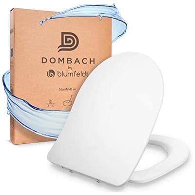 Premium D-vormige wc-bril in wit - slank design met softclose en makkelijk te verwijderen mechanisme